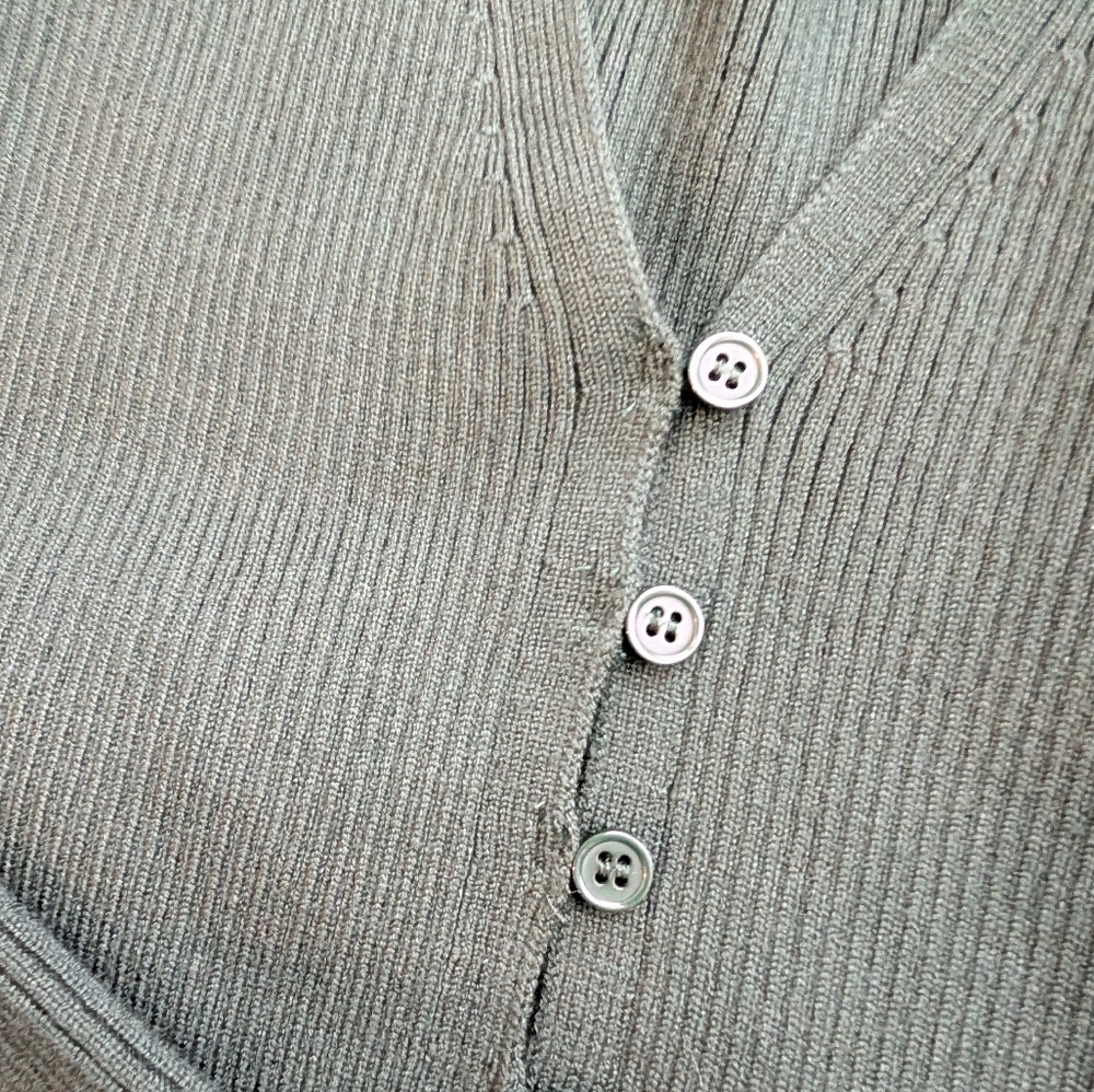 Sincerely Jules Women's Forest Green Cardigan Size M - Picture 3 of 9